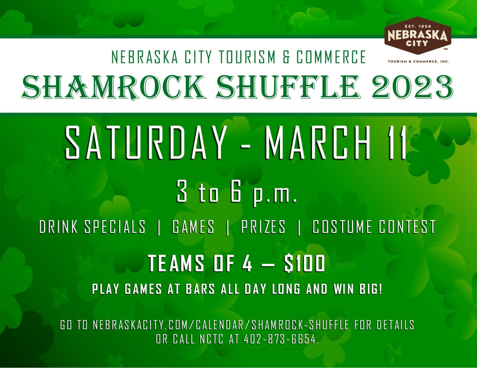 Shamrock Shuffle 2023 Nebraska City